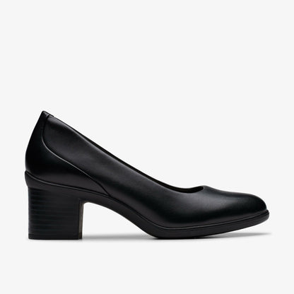 Clarks Shaya Poppy Black Leather