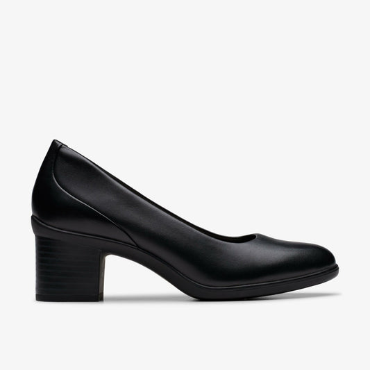 Clarks Shaya Poppy Black Leather