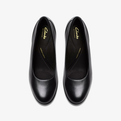 Clarks Shaya Poppy Black Leather
