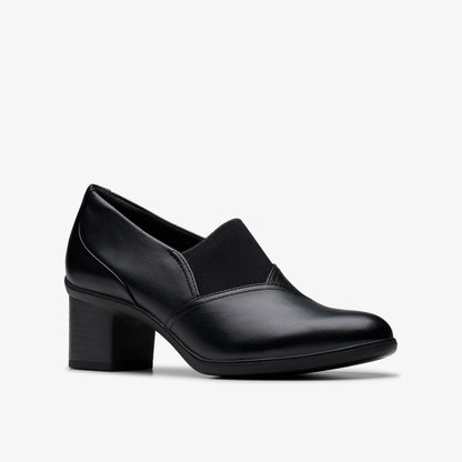 Clarks Shaya Tess Black Leather