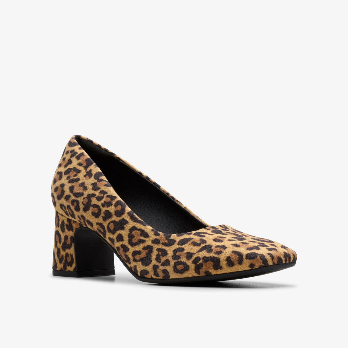 Clarks Fernie Court Leopard Suede