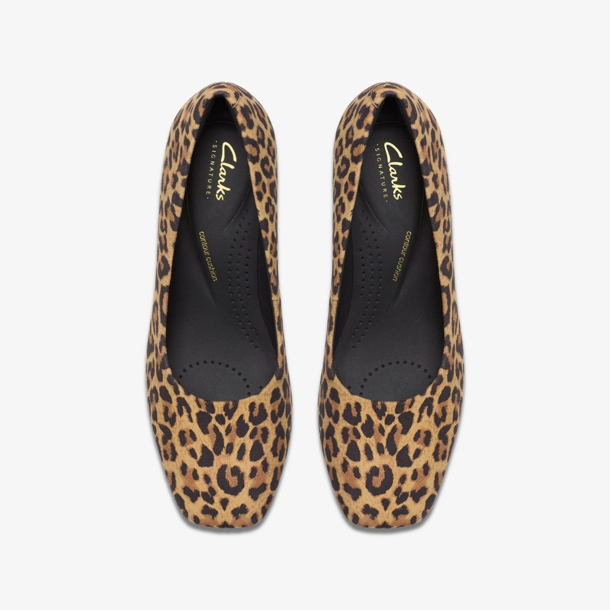 Clarks Fernie Court Leopard Suede