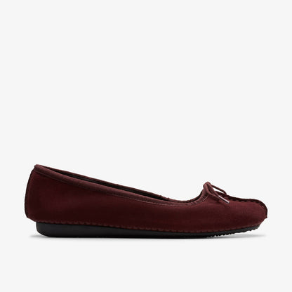 Clarks Freckle Ice Merlot Suede