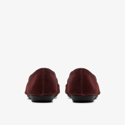 Clarks Freckle Ice Merlot Suede