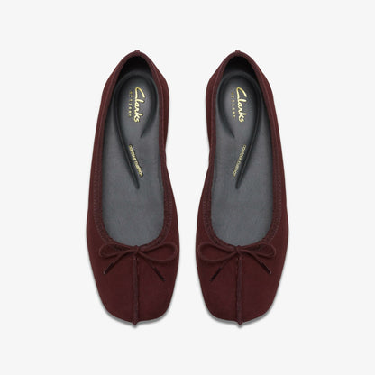 Clarks Freckle Ice Merlot Suede