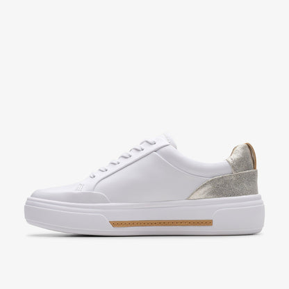 Clarks Hollyhock Zip Silver Combination Leather