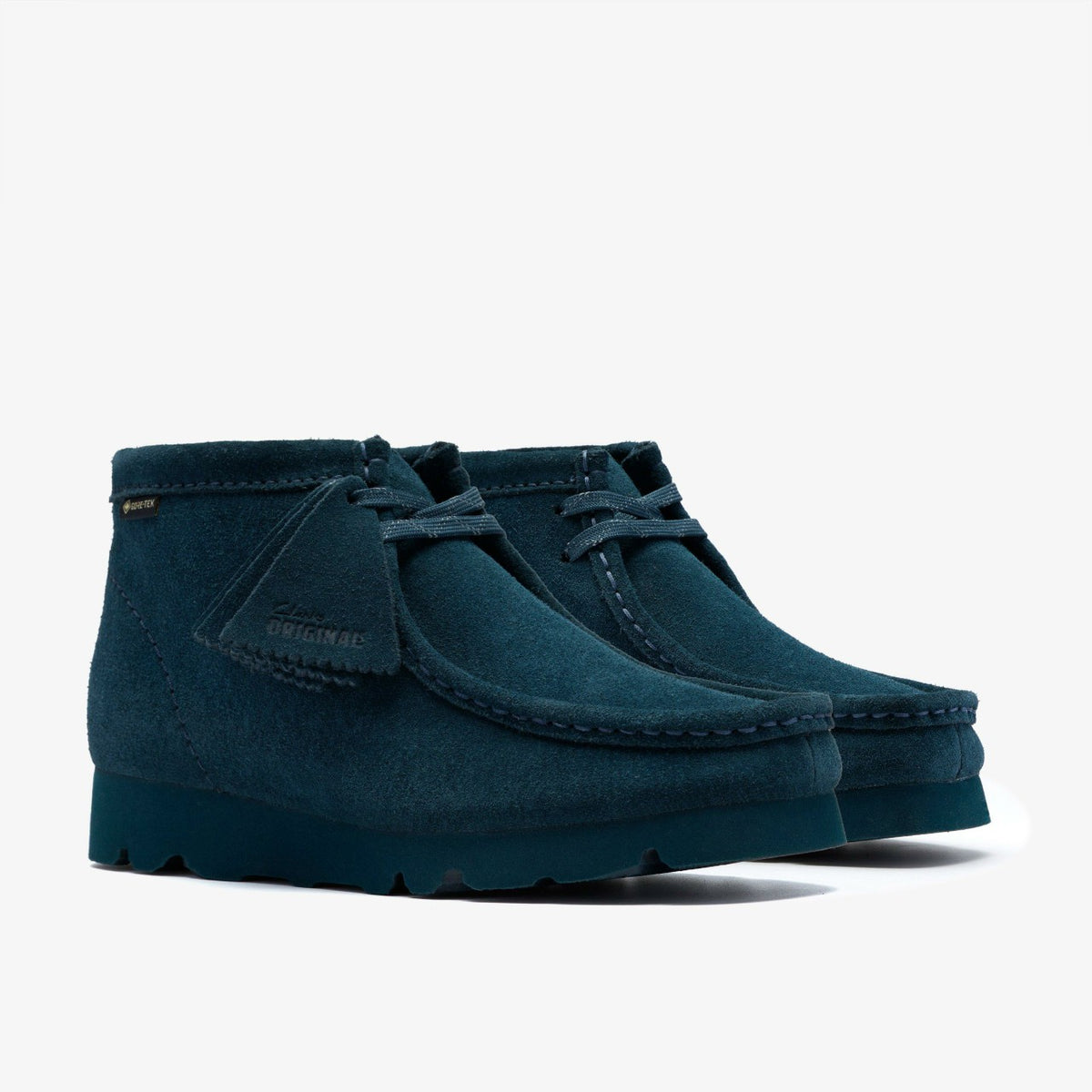 Clarks Wallabee Boot GORE-TEX Dark Teal Suede