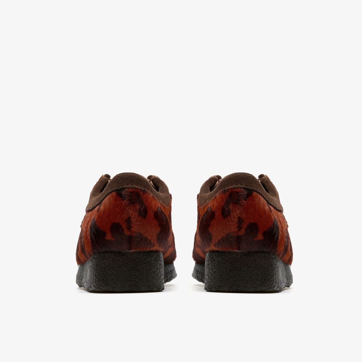 Clarks Wallabee Brown Cow Print