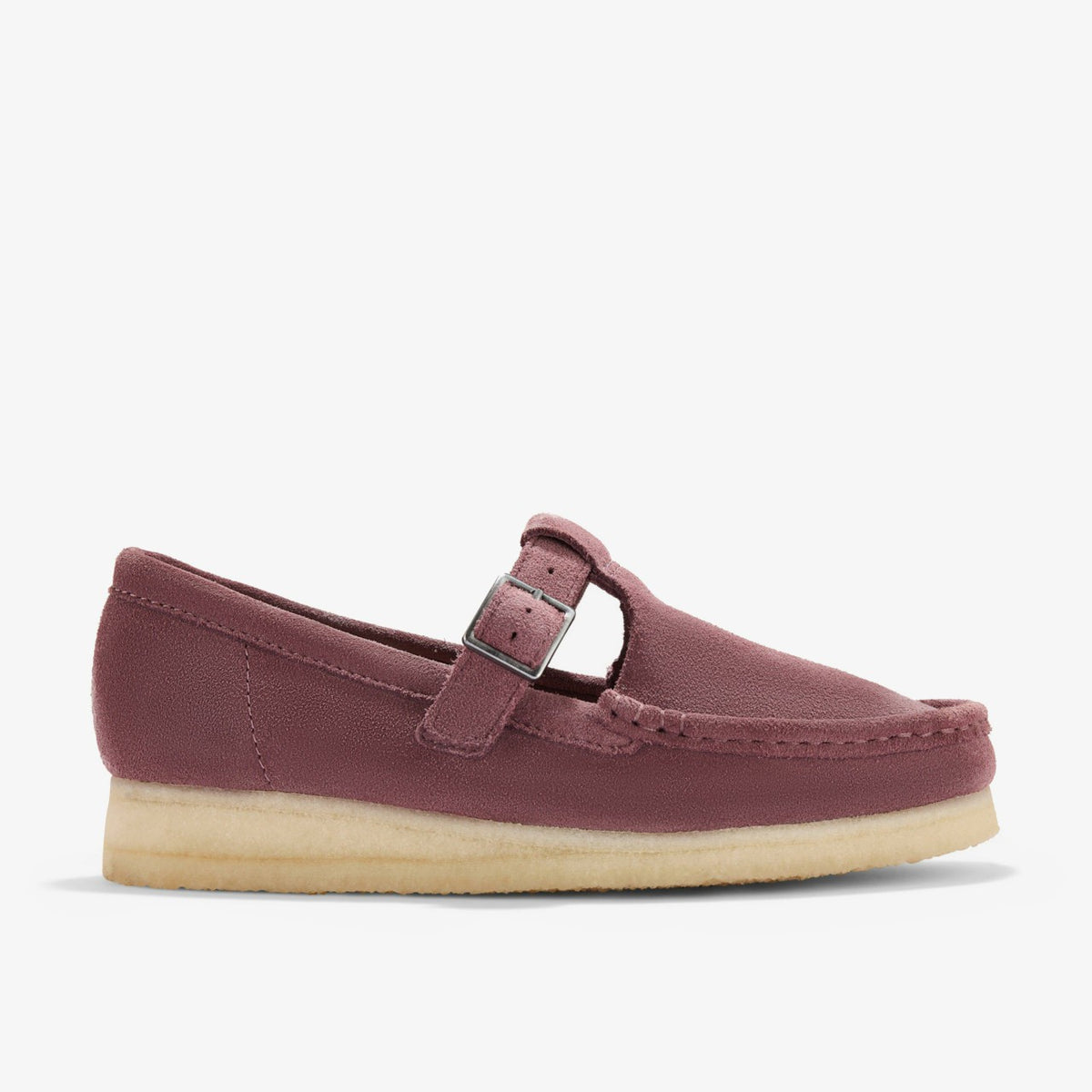 Clarks Wallabee T Bar Rose Brown Suede