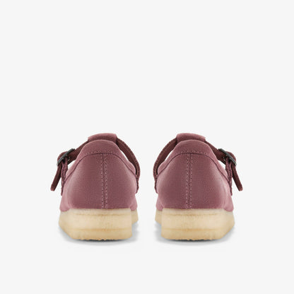 Clarks Wallabee T Bar Rose Brown Suede