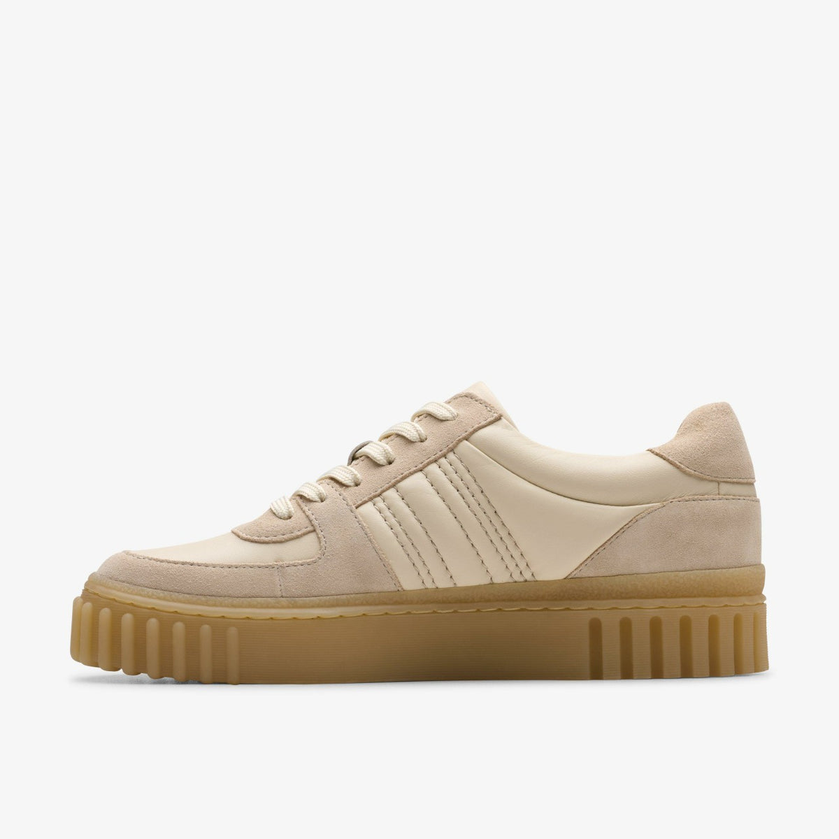 Clarks Mayhill Lace Sand Combination Leather