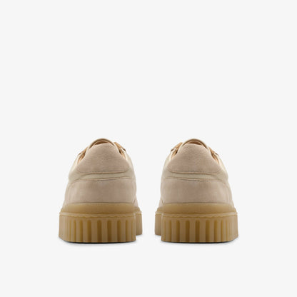 Clarks Mayhill Lace Sand Combination Leather