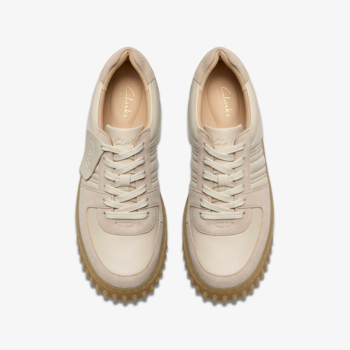 Clarks Mayhill Lace Sand Combination Leather