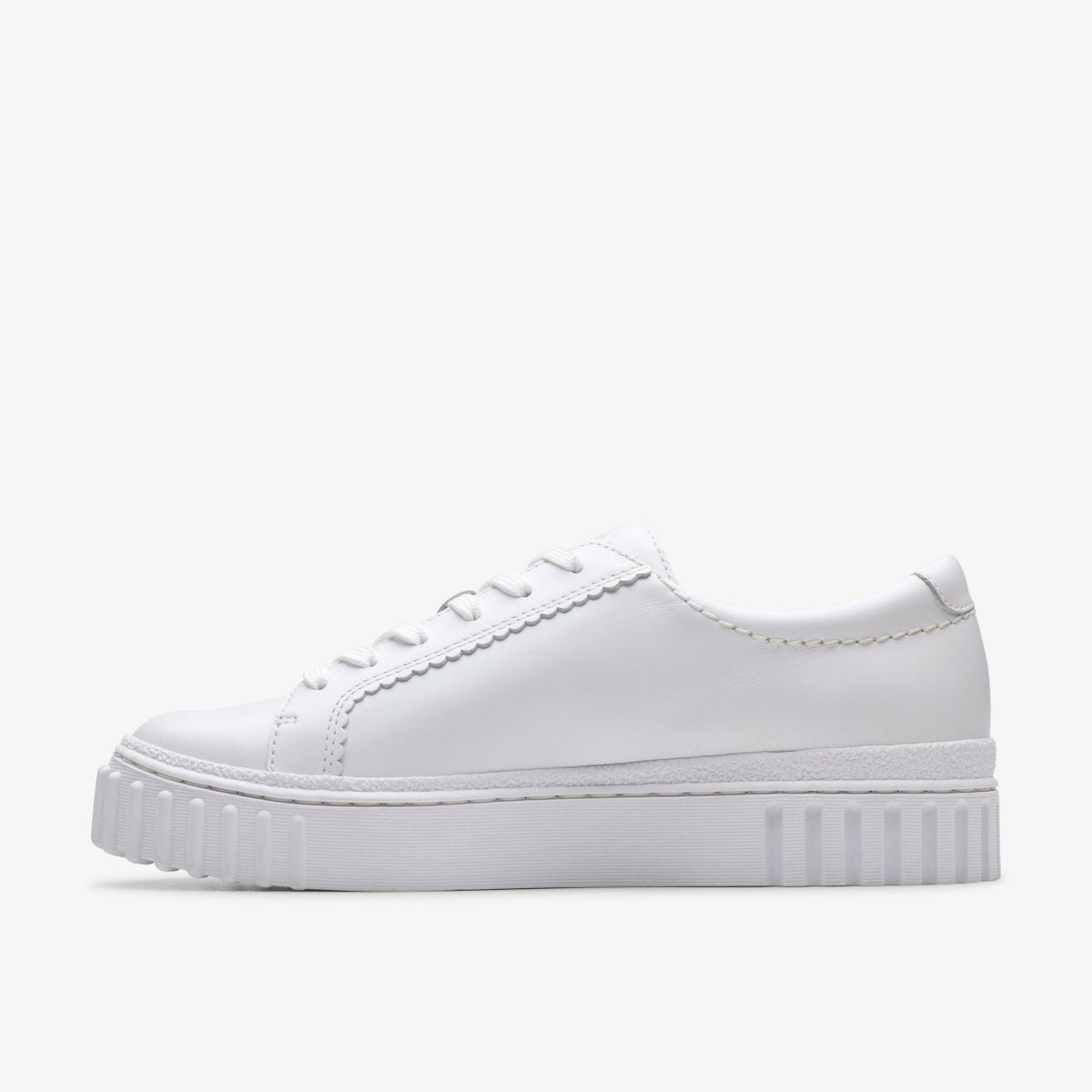 Clarks Mayhill Walk White Leather