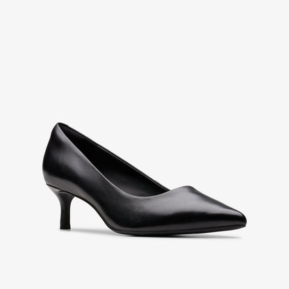 Clarks Zarey Court Black Leather