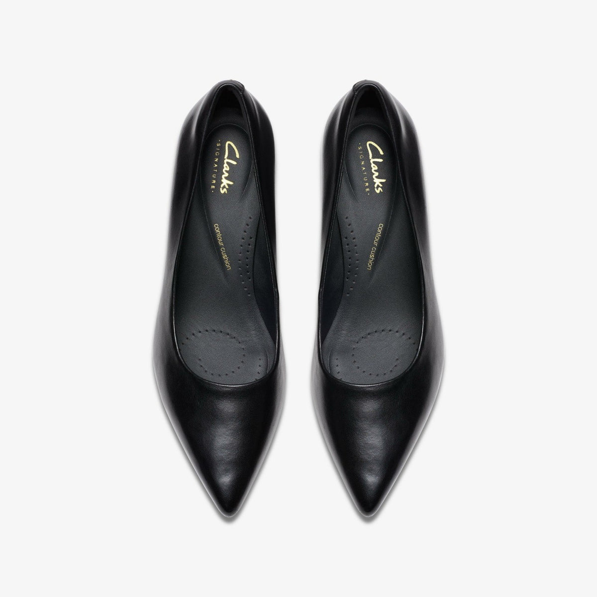 Clarks Zarey Court Black Leather
