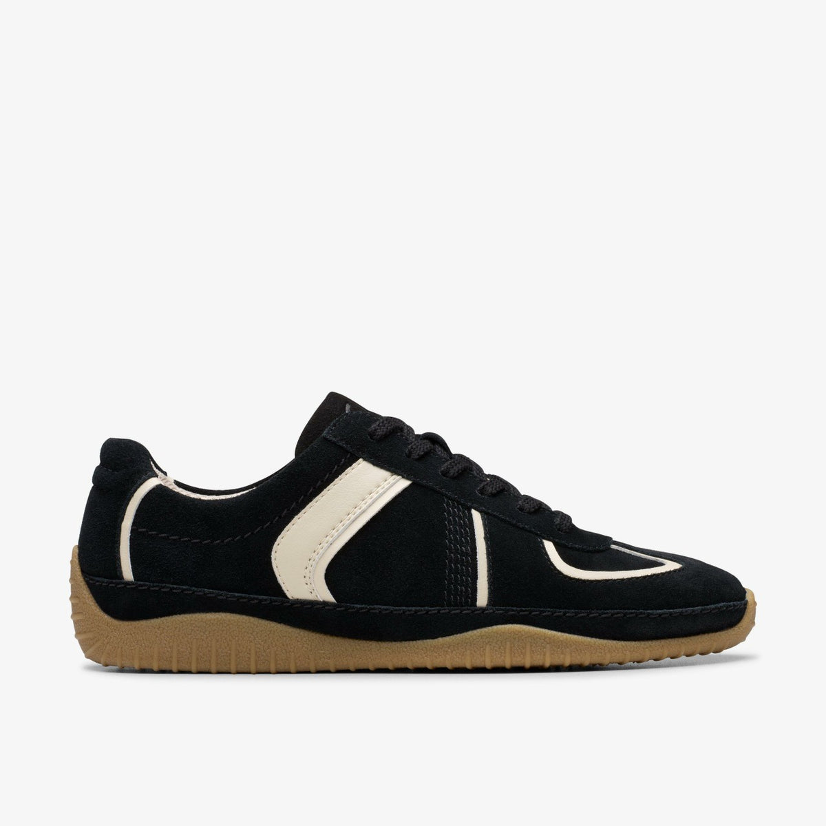 Clarks Meridor Lo Black Combination Suede