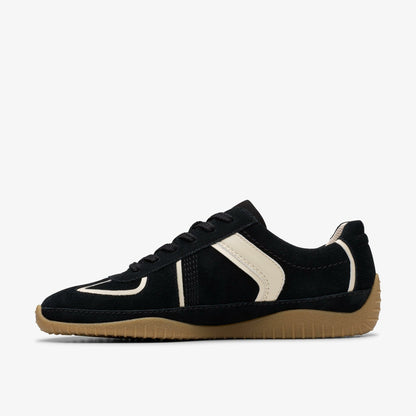 Clarks Meridor Lo Black Combination Suede