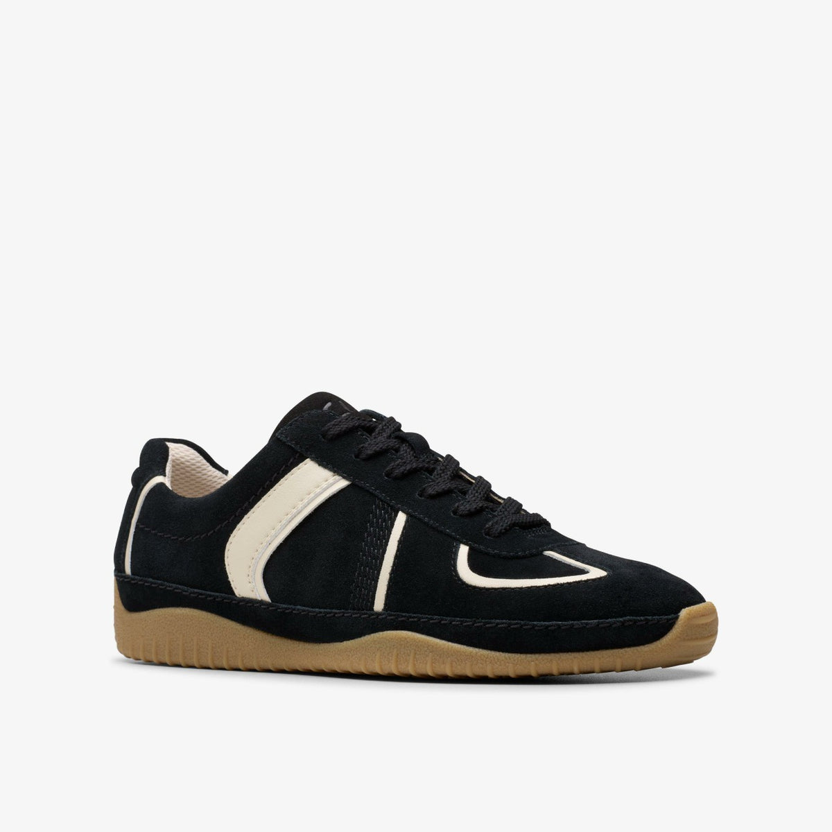 Clarks Meridor Lo Black Combination Suede