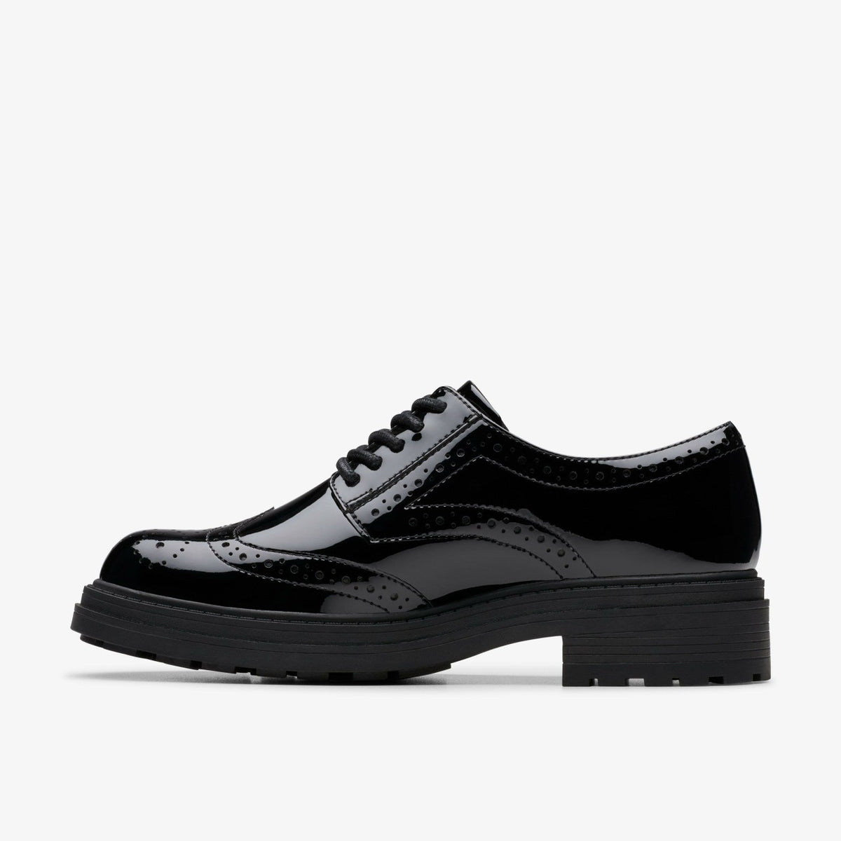 Clarks Orinoco3 Derby Black Patent