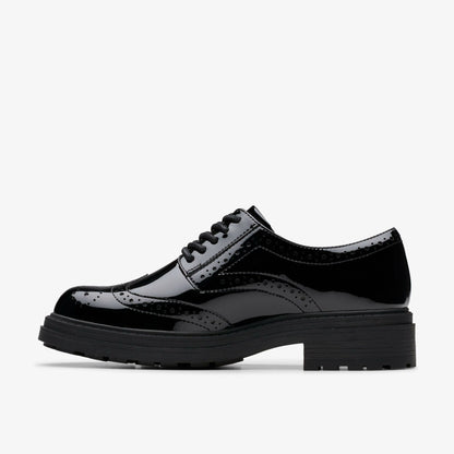 Clarks Orinoco3 Derby Black Patent