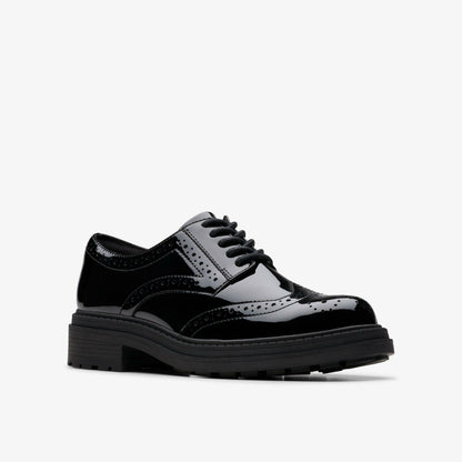 Clarks Orinoco3 Derby Black Patent