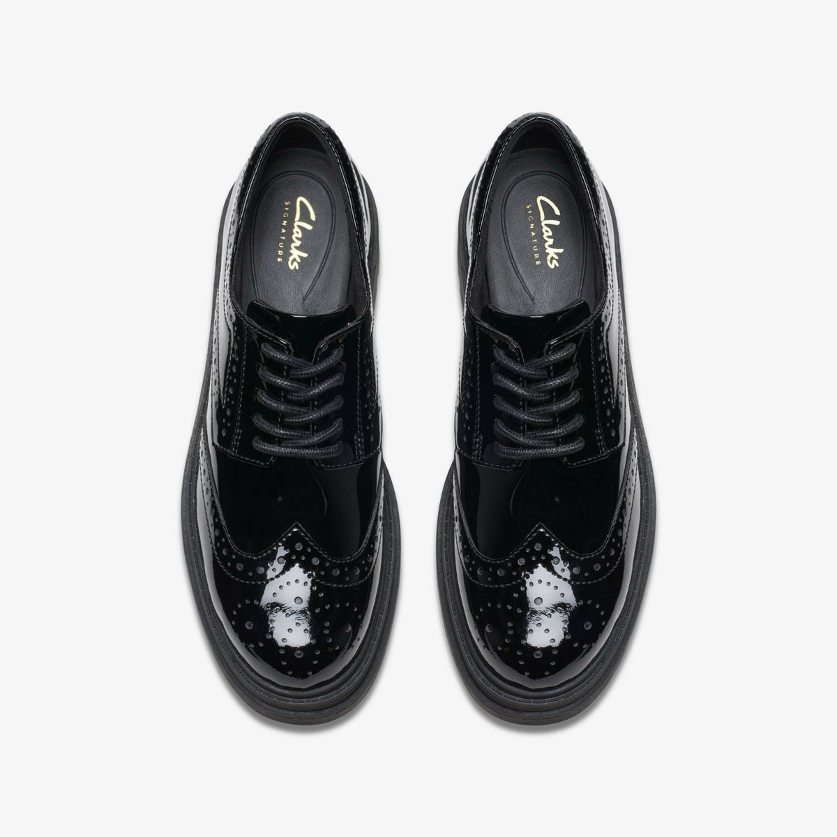 Clarks Orinoco3 Derby Black Patent