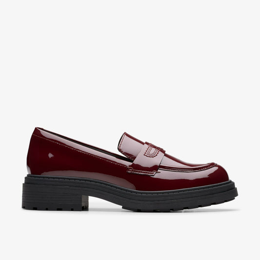 Clarks Orinoco 3 Edge Burgundy Patent