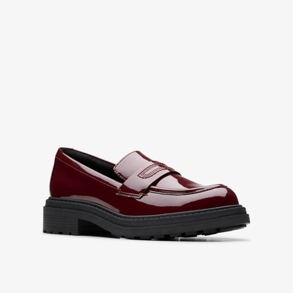 Clarks Orinoco 3 Edge Burgundy Patent