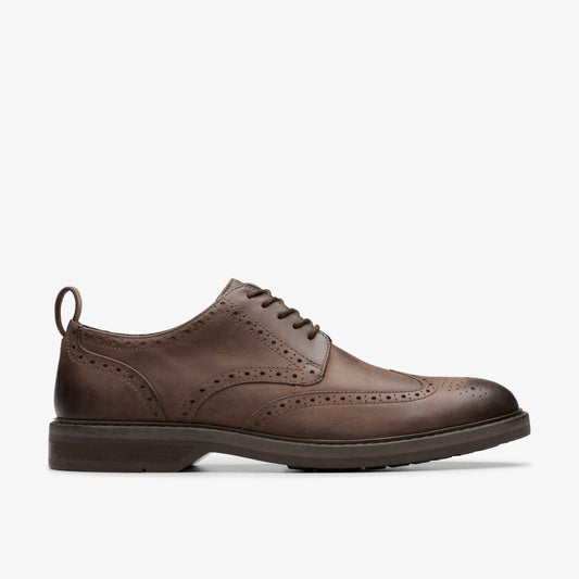 Clarks Aldwin Limit Brogue Brown Leather