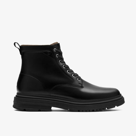 Clarks Badbury Hi Waterproof Black Warmlined Leather