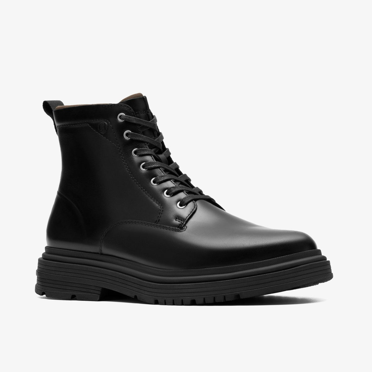 Clarks Badbury Hi Waterproof Black Warmlined Leather