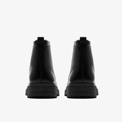 Clarks Badbury Hi Waterproof Black Warmlined Leather