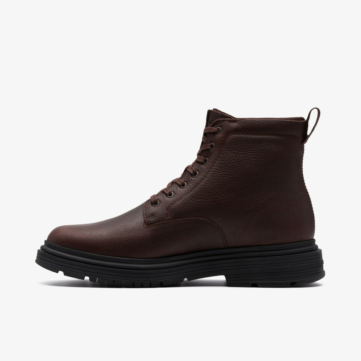 Clarks Badbury Hi Waterproof Brown Warmlined Leather