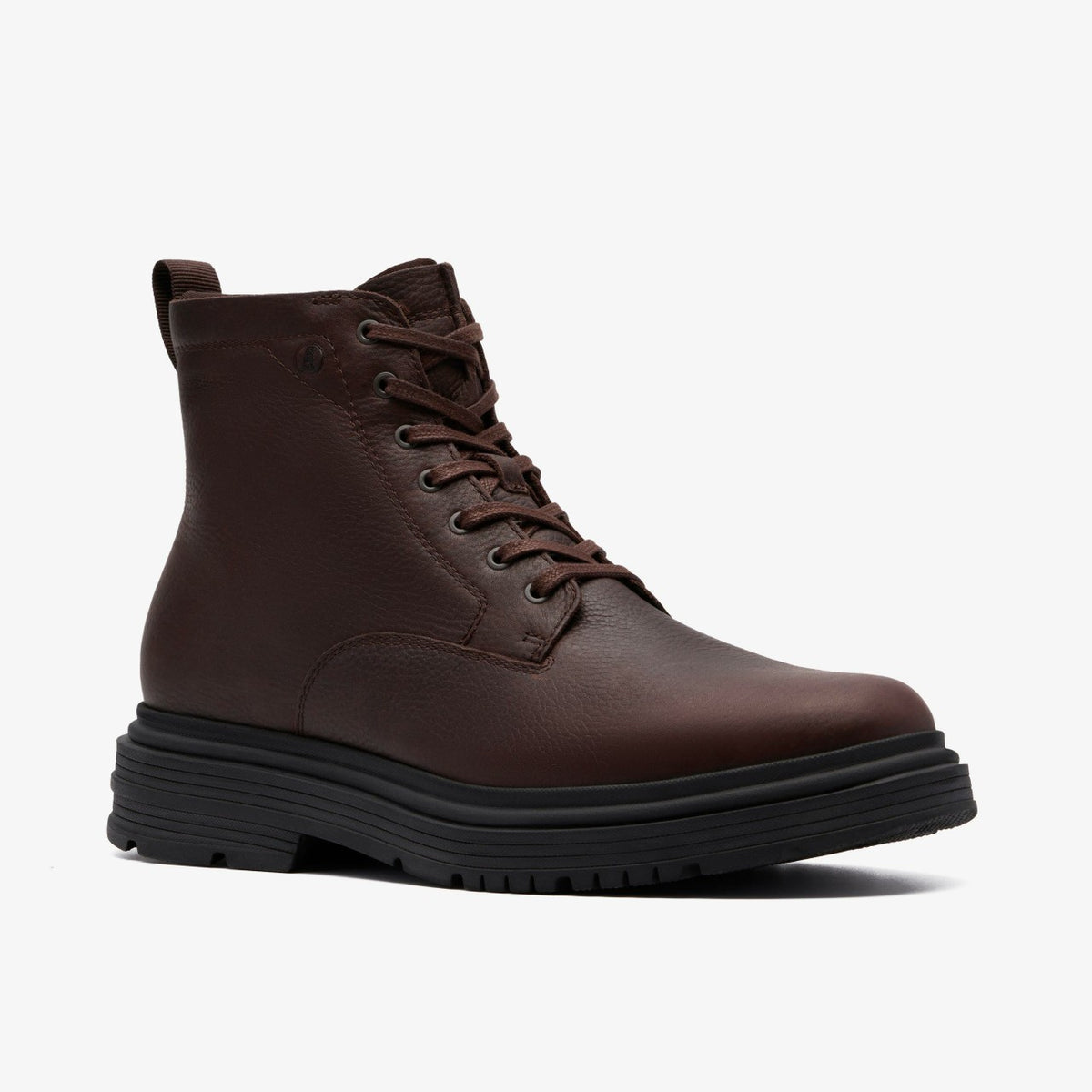 Clarks Badbury Hi Waterproof Brown Warmlined Leather