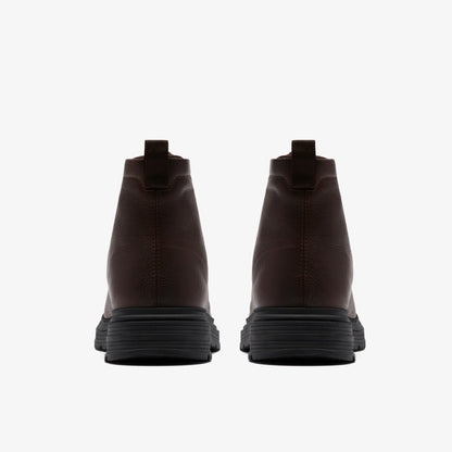 Clarks Badbury Hi Waterproof Brown Warmlined Leather