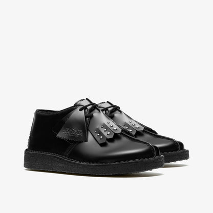 Clarks Desert Trek Black Hi Shine Leather