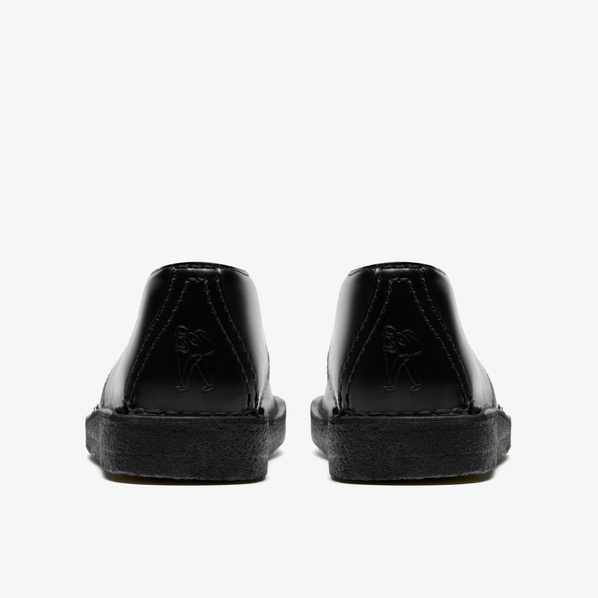 Clarks Desert Trek Black Hi Shine Leather
