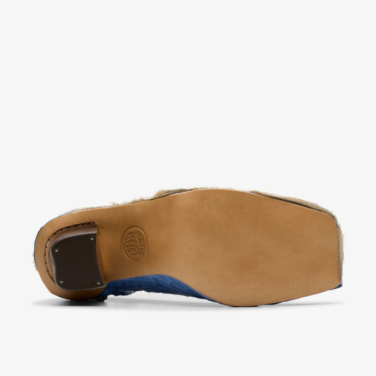 Clarks Martine Rose Heel Womens Blue Leather