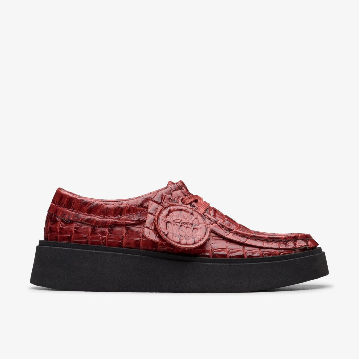 Clarks Martine Rose Torview Womens Burgundy Leather