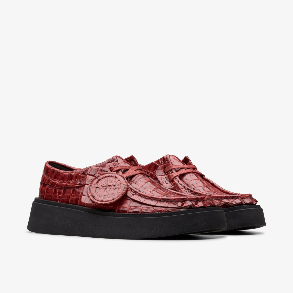Clarks Martine Rose Torview Womens Burgundy Leather