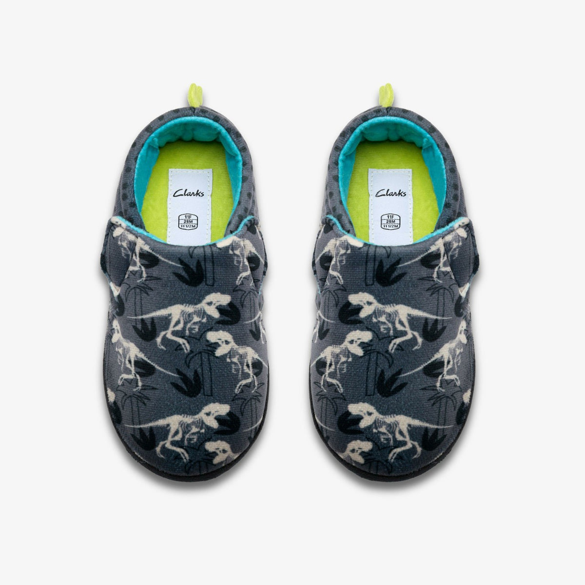 Clarks Fluffy Snug Kid Dark Grey Interest