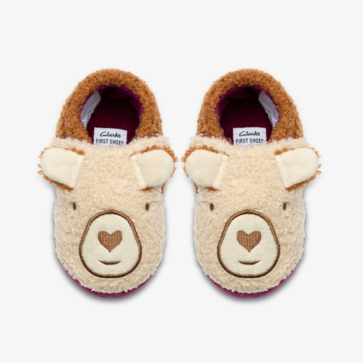 Clarks Fluffy Snug Toddler Cream Teddy