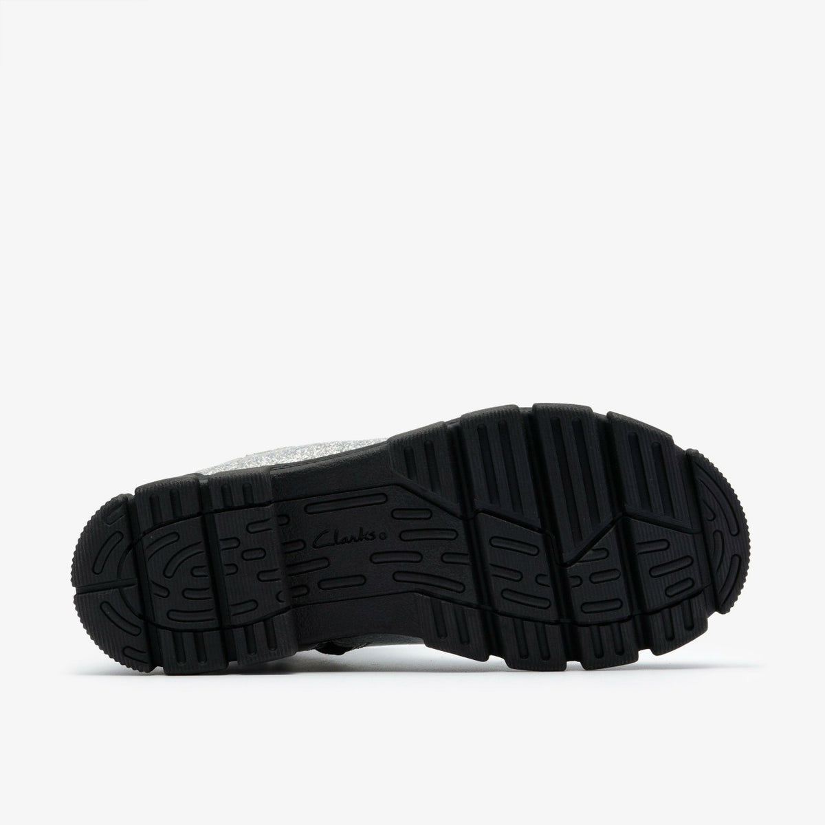Clarks Evyn Chelsea Kid Silver Patent