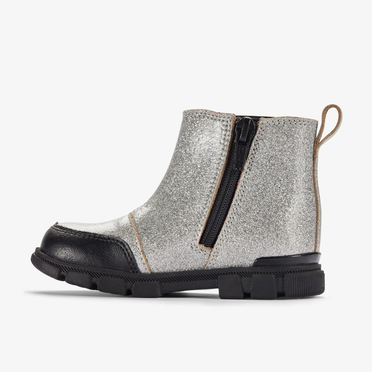 Clarks Evyn Chelsea Toddler Silver Patent
