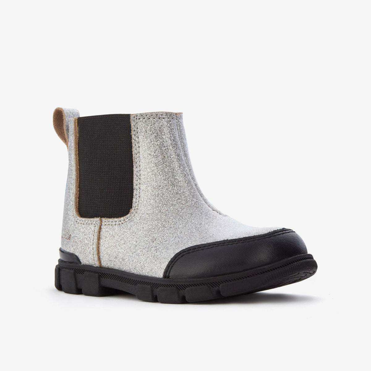 Clarks Evyn Chelsea Toddler Silver Patent