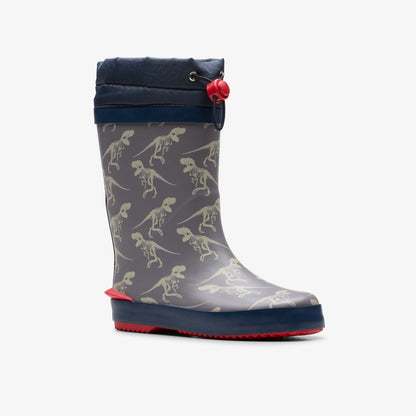 Clarks Tarri Race Kid Grey Combination