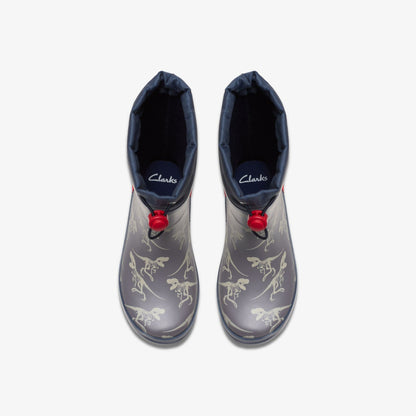 Clarks Tarri Race Kid Grey Combination