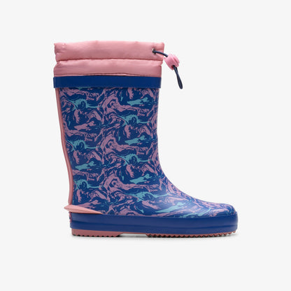Clarks Tarri Race Kid Blue Combination