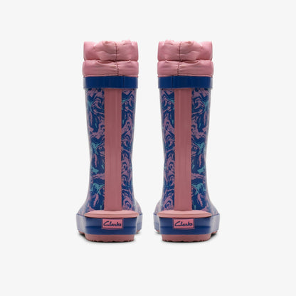 Clarks Tarri Race Kid Blue Combination